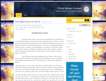 Tablet Screenshot of christreignsforever.wordpress.com