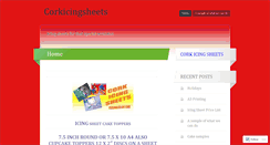 Desktop Screenshot of corkicingsheets.wordpress.com