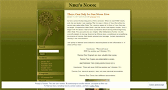 Desktop Screenshot of nikisnook.wordpress.com