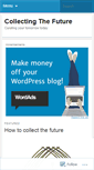 Mobile Screenshot of collectingthefuture.wordpress.com