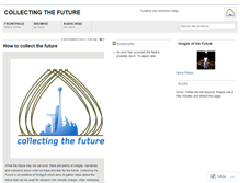 Tablet Screenshot of collectingthefuture.wordpress.com