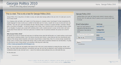Desktop Screenshot of georgiapolitics2010.wordpress.com