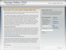 Tablet Screenshot of georgiapolitics2010.wordpress.com