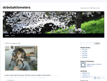 Tablet Screenshot of dobebakilometers.wordpress.com