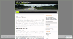 Desktop Screenshot of lifeintherightlane.wordpress.com