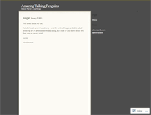 Tablet Screenshot of amazingtalkingpenguins.wordpress.com