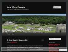 Tablet Screenshot of newworldtravels.wordpress.com