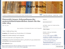 Tablet Screenshot of hflrarebooks.wordpress.com