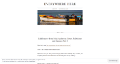 Desktop Screenshot of everywherehere.wordpress.com