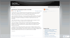 Desktop Screenshot of godnotes.wordpress.com