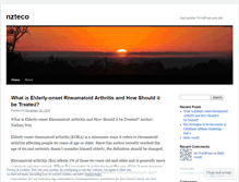 Tablet Screenshot of nzteco.wordpress.com