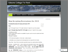 Tablet Screenshot of gibsonscottageforrent.wordpress.com