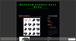 Desktop Screenshot of monsterenergyhats.wordpress.com