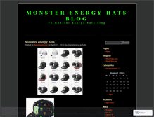 Tablet Screenshot of monsterenergyhats.wordpress.com