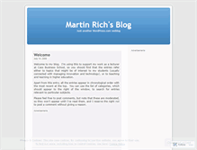 Tablet Screenshot of martinrich.wordpress.com