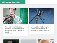 Tablet Screenshot of kickingandsquealing.wordpress.com