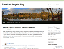 Tablet Screenshot of friendsofbanyule.wordpress.com