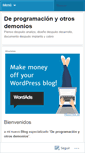 Mobile Screenshot of deprogramacionyotrosdemonios.wordpress.com