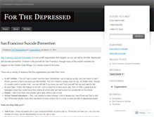 Tablet Screenshot of forthedepressed.wordpress.com