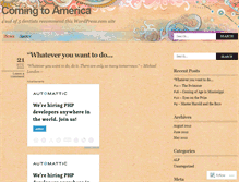 Tablet Screenshot of bethscomingtoamerica.wordpress.com