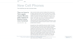 Desktop Screenshot of newcellphones01.wordpress.com