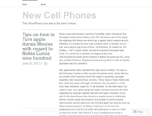 Tablet Screenshot of newcellphones01.wordpress.com