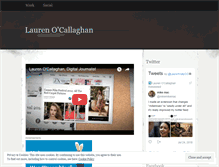 Tablet Screenshot of laurenocallaghan.wordpress.com