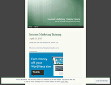 Tablet Screenshot of internetmarketingtrainingcourse1.wordpress.com