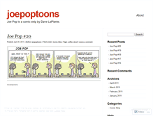 Tablet Screenshot of joepoptoons.wordpress.com