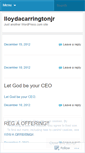 Mobile Screenshot of lloydacarringtonjr.wordpress.com