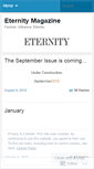 Mobile Screenshot of eternitymag.wordpress.com