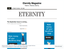 Tablet Screenshot of eternitymag.wordpress.com