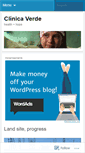 Mobile Screenshot of clinicaverde.wordpress.com