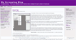 Desktop Screenshot of myscrapping.wordpress.com