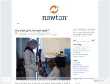 Tablet Screenshot of newtonrommet.wordpress.com