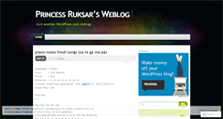 Desktop Screenshot of princessruksar.wordpress.com