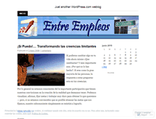Tablet Screenshot of entreempleos.wordpress.com