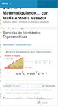 Mobile Screenshot of matematiquiando.wordpress.com