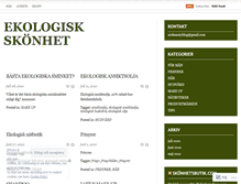 Tablet Screenshot of ekologiskskonhet.wordpress.com