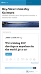 Mobile Screenshot of bayviewhomestay.wordpress.com