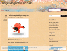 Tablet Screenshot of fridgemagnetsforkids.wordpress.com