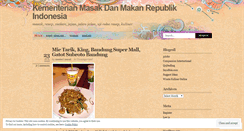 Desktop Screenshot of menterimasakmakanindonesia.wordpress.com