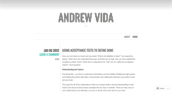 Desktop Screenshot of andrewvida.wordpress.com