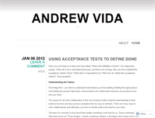 Tablet Screenshot of andrewvida.wordpress.com