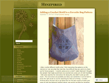 Tablet Screenshot of hinzpired.wordpress.com