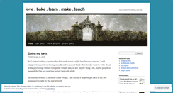 Desktop Screenshot of lovebakelearnmakelaugh.wordpress.com