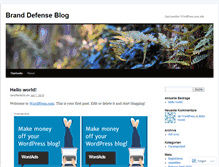 Tablet Screenshot of branddefender.wordpress.com