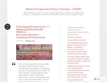 Tablet Screenshot of cooperacionunjfsc.wordpress.com