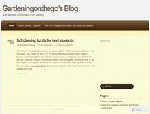 Tablet Screenshot of gardeningonthego.wordpress.com