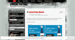 Desktop Screenshot of lyricalpictures.wordpress.com